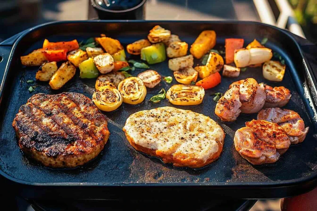 griddle meal on blackstone