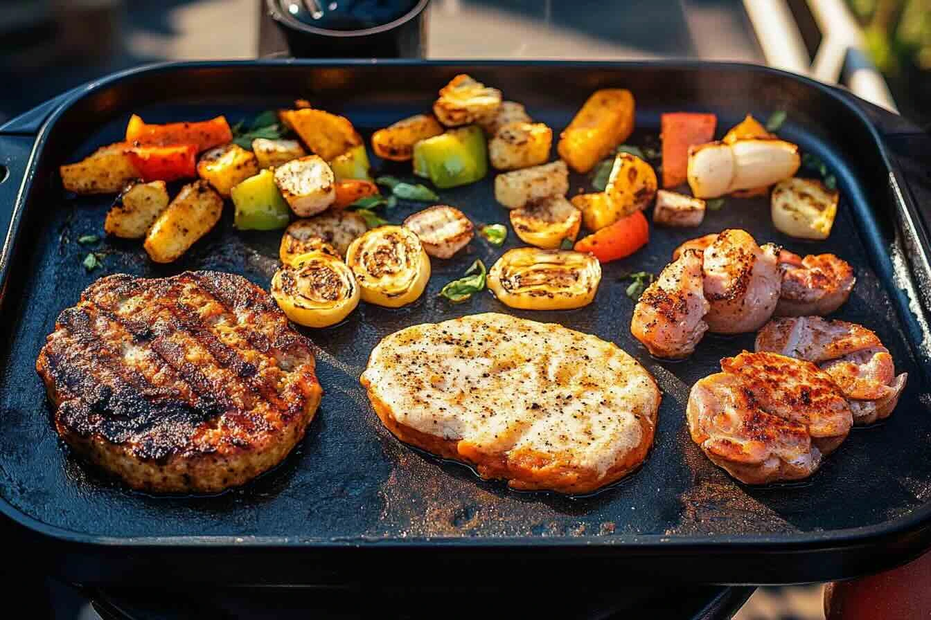 griddle meal on blackstone