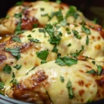 Slow Cooker Cheesy Mozzarella Chicken