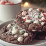 Peppermint Hot Chocolate Cookies