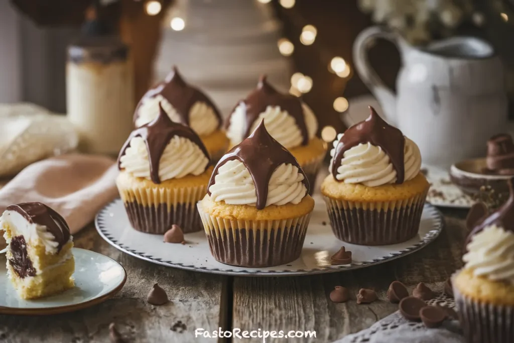 Boston Cream Cupcakes