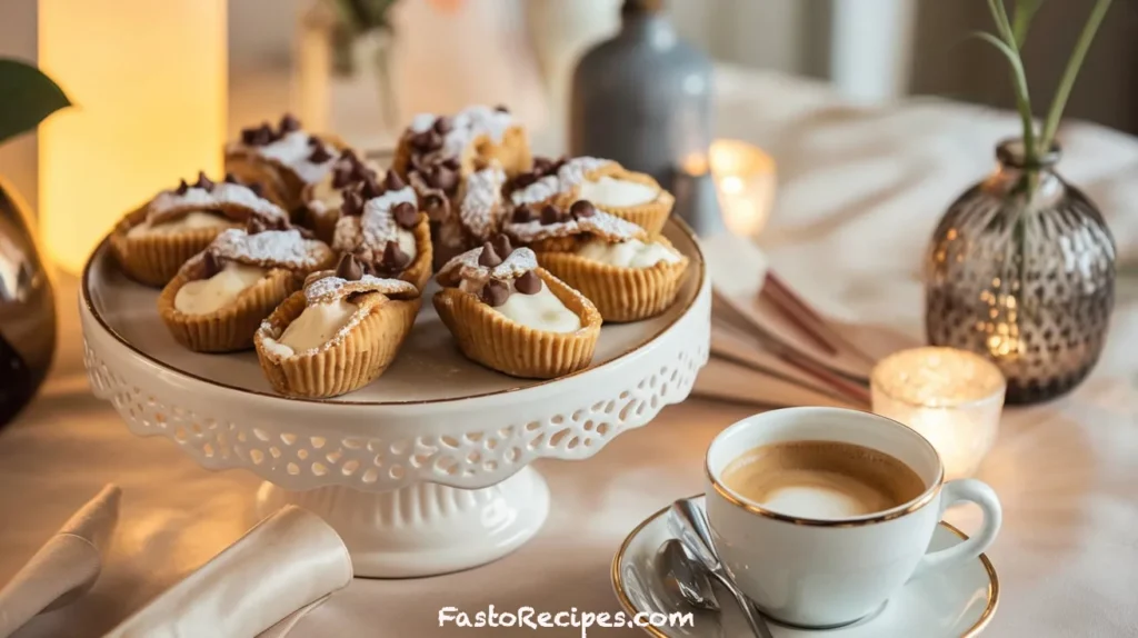 Cannoli Cookie Cups