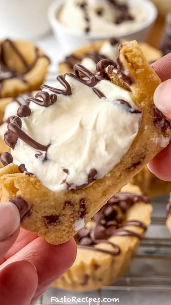 Cannoli Cookie Cups