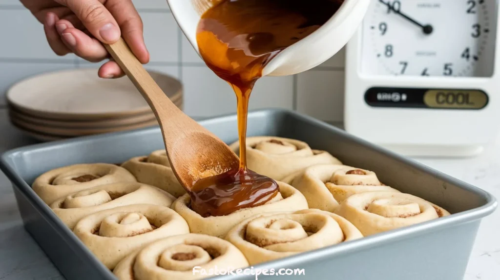 Cinnamon Roll Poke Cake