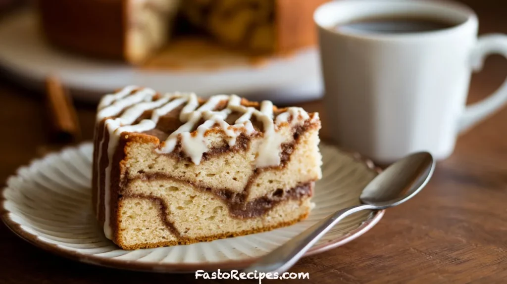 Cinnamon Roll Poke Cake