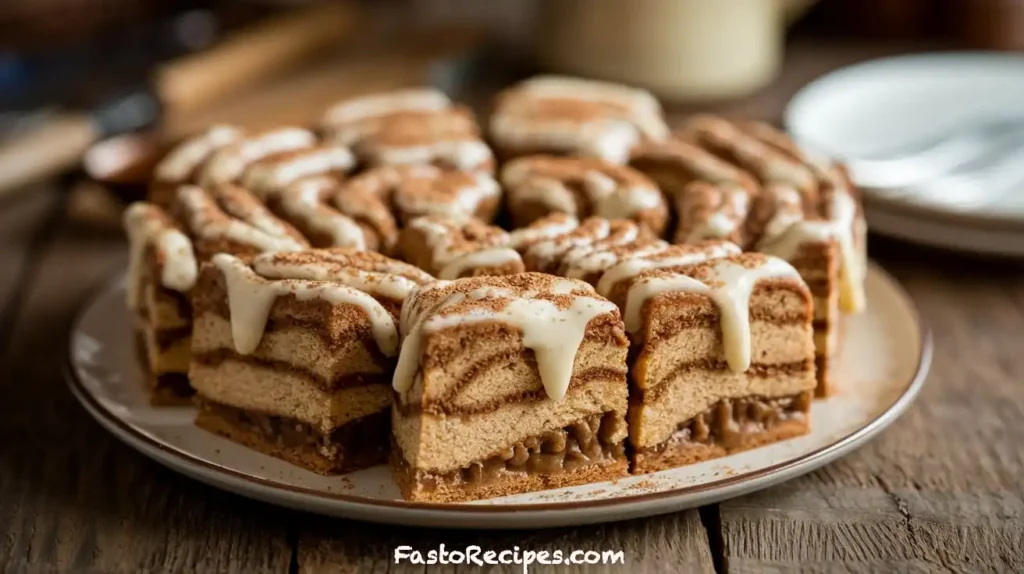 Cinnamon Roll Poke Cake