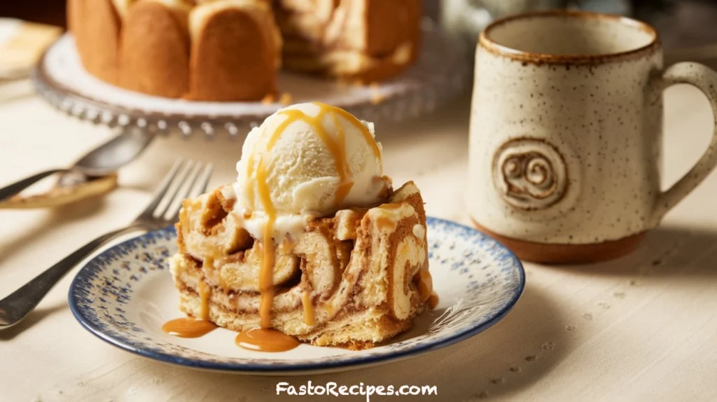 Cinnamon Roll Poke Cake