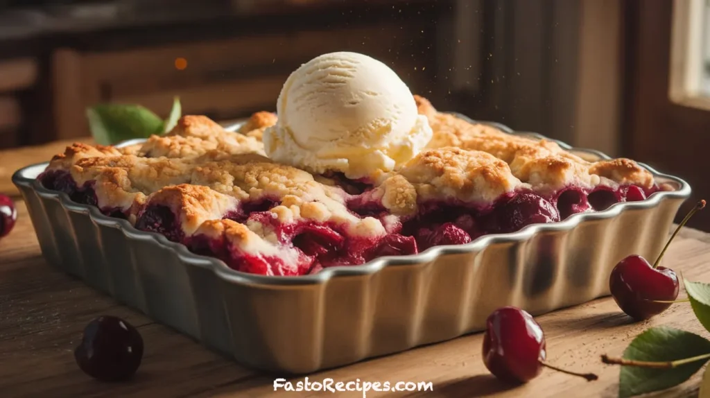 Classic Cherry Cobbler