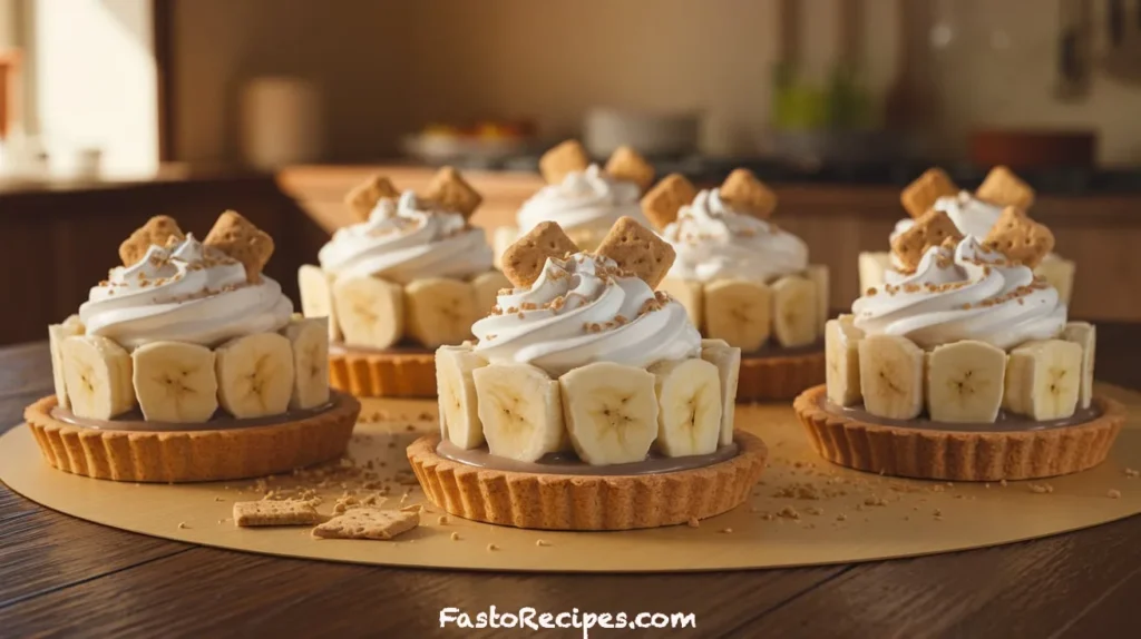 No-Bake Mini Banana Cream Pies