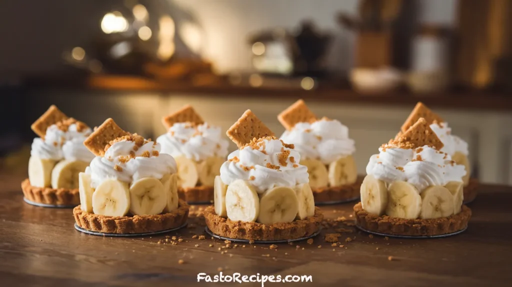 No-Bake Mini Banana Cream Pies