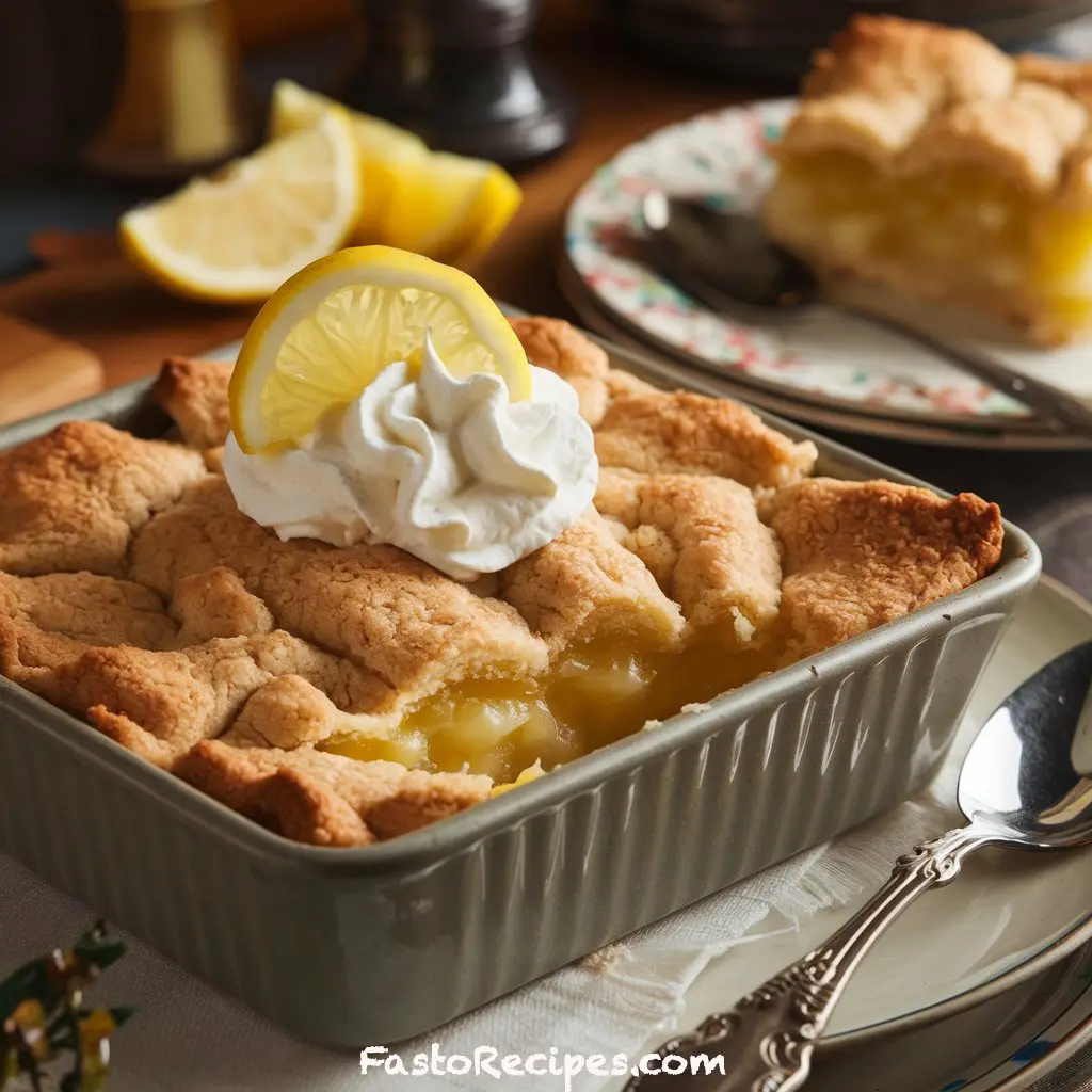Magic Lemon Cobbler
