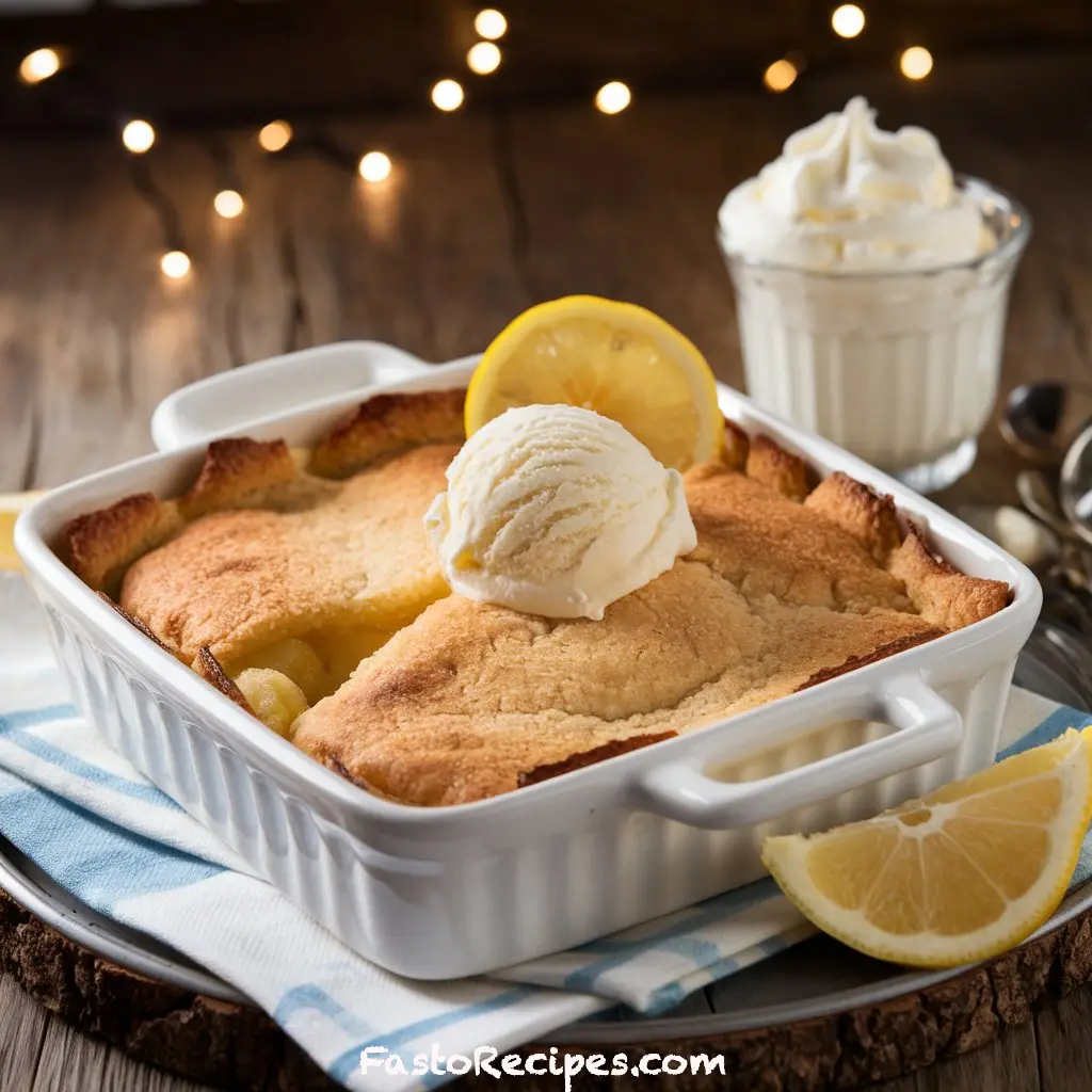 Magic Lemon Cobbler