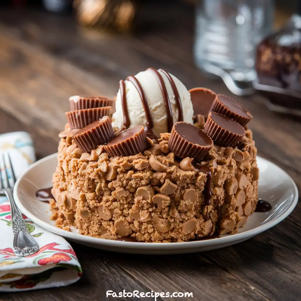 Peanut Butter Cup Dump Cake