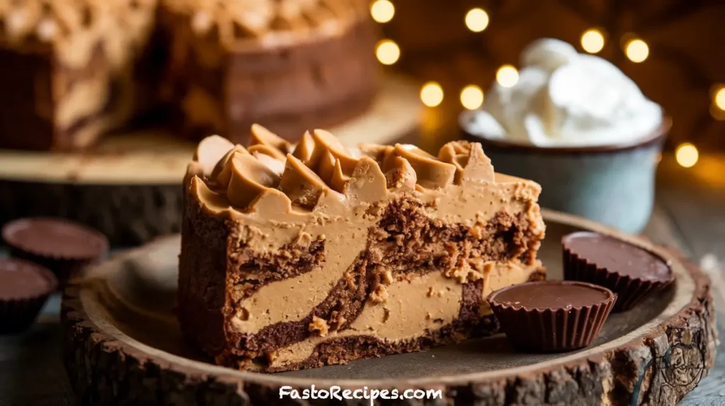 Peanut Butter Cup Dump Cake