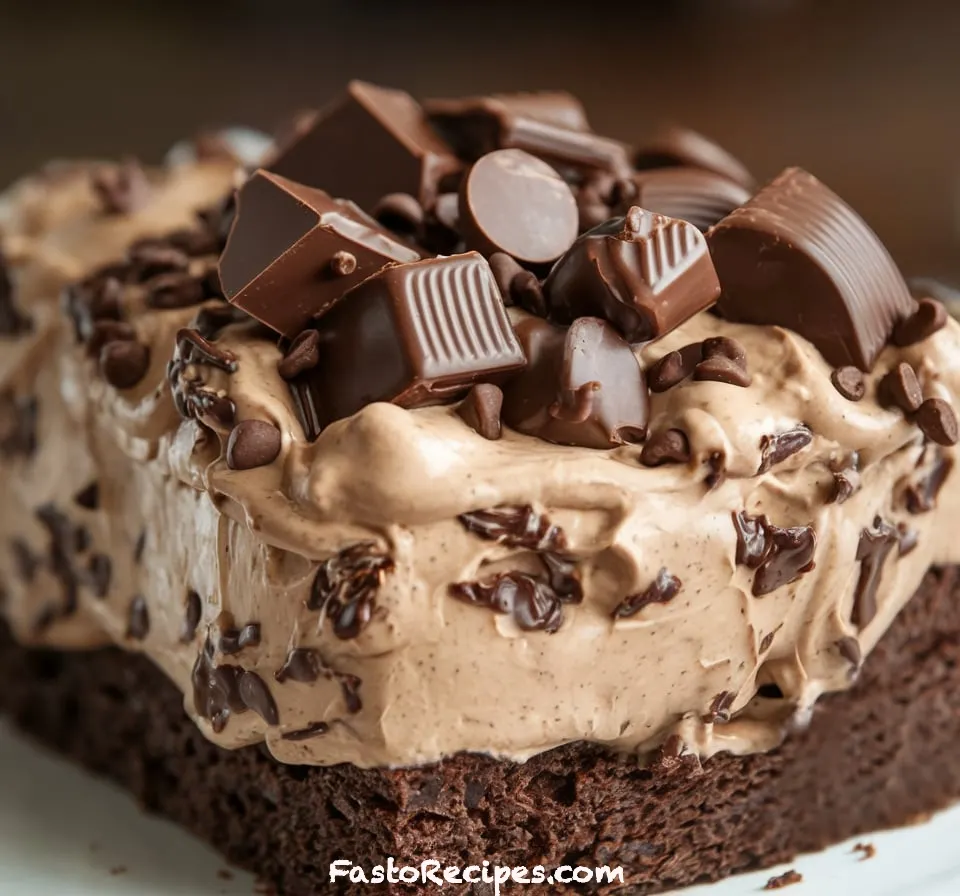 Peanut Butter Cup Dump Cake