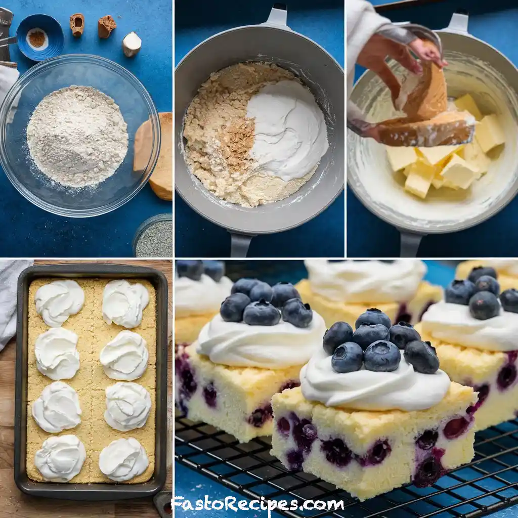 Sheet Pan Blueberry Shortcake