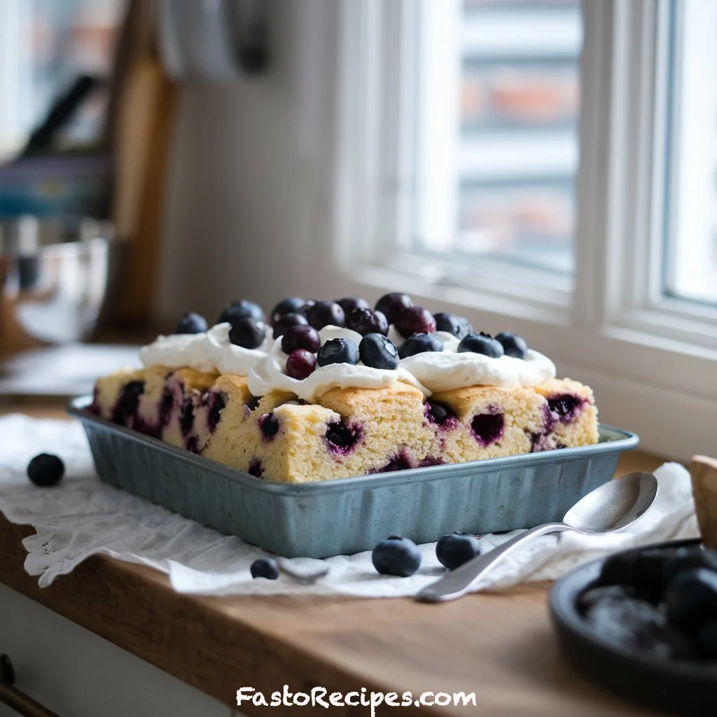 Sheet Pan Blueberry Shortcake