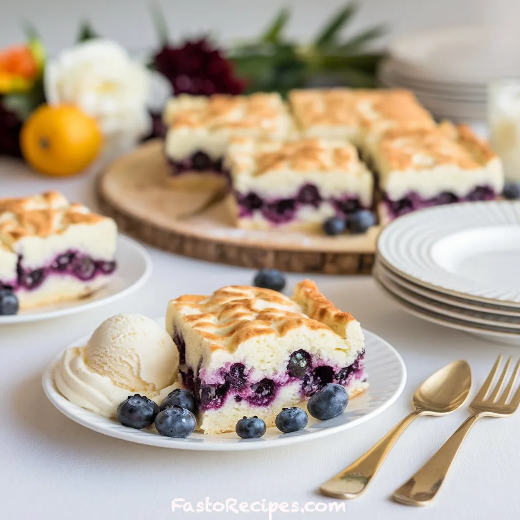 Sheet Pan Blueberry Shortcake