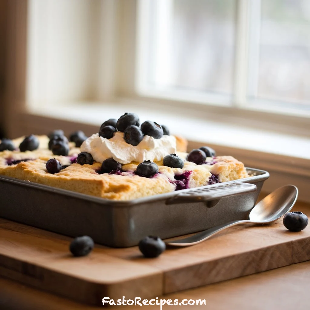 Sheet Pan Blueberry Shortcake