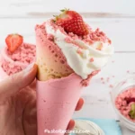 Strawberry Crunch Cheesecake Cones