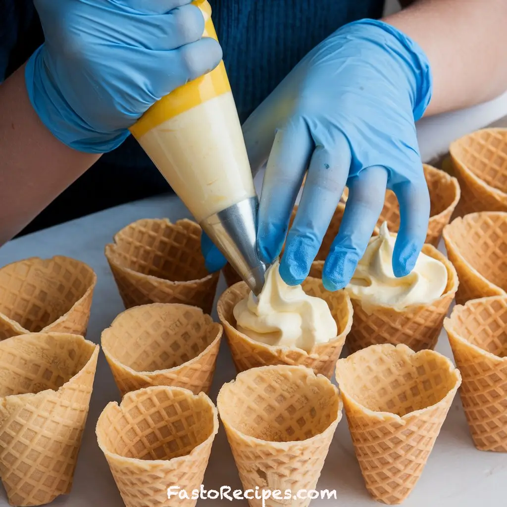 Strawberry Crunch Cheesecake Cones