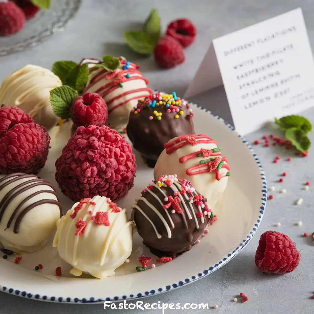White Chocolate Raspberry Cheesecake Balls