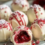White Chocolate Raspberry Cheesecake Balls