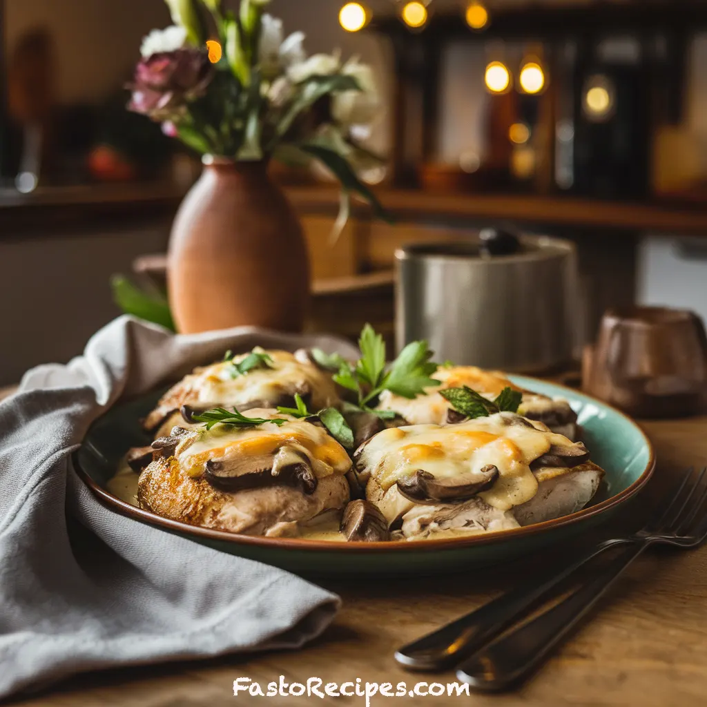 Baked Mushroom Chicken
