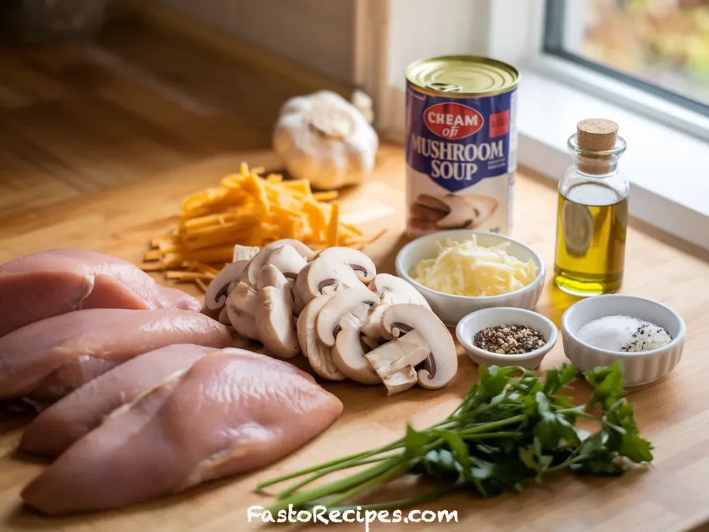 Baked Mushroom Chicken
