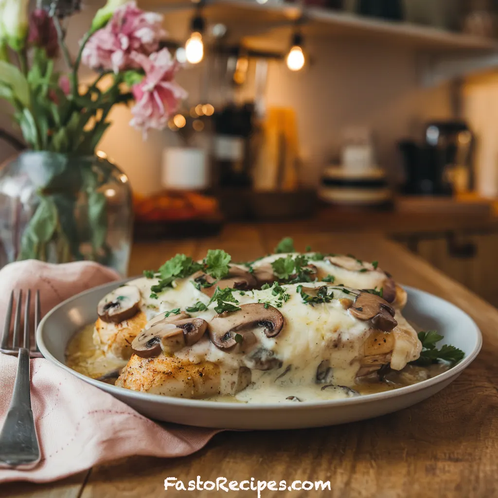 Baked Mushroom Chicken