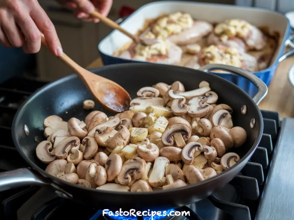 Baked Mushroom Chicken