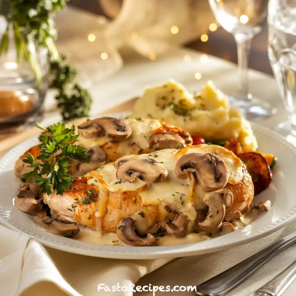 Baked Mushroom Chicken