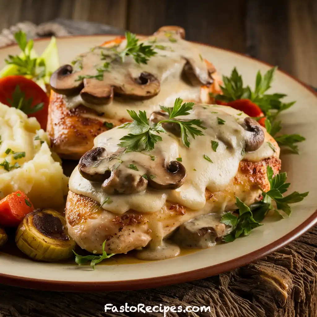 Baked Mushroom Chicken
