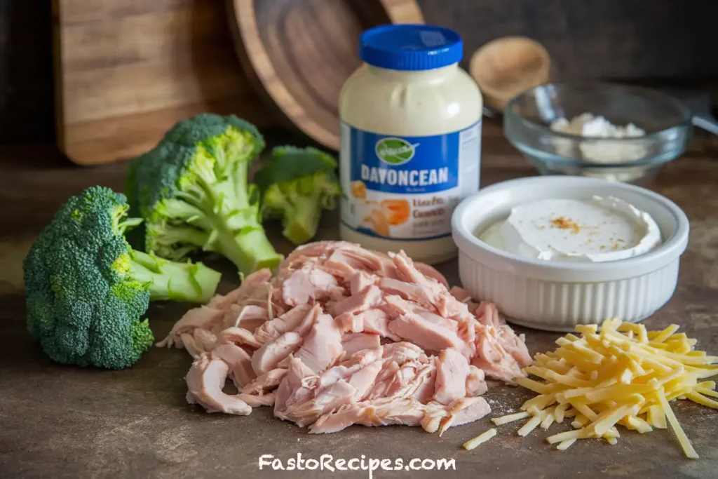 Keto Broccoli Chicken Cheese Casserole