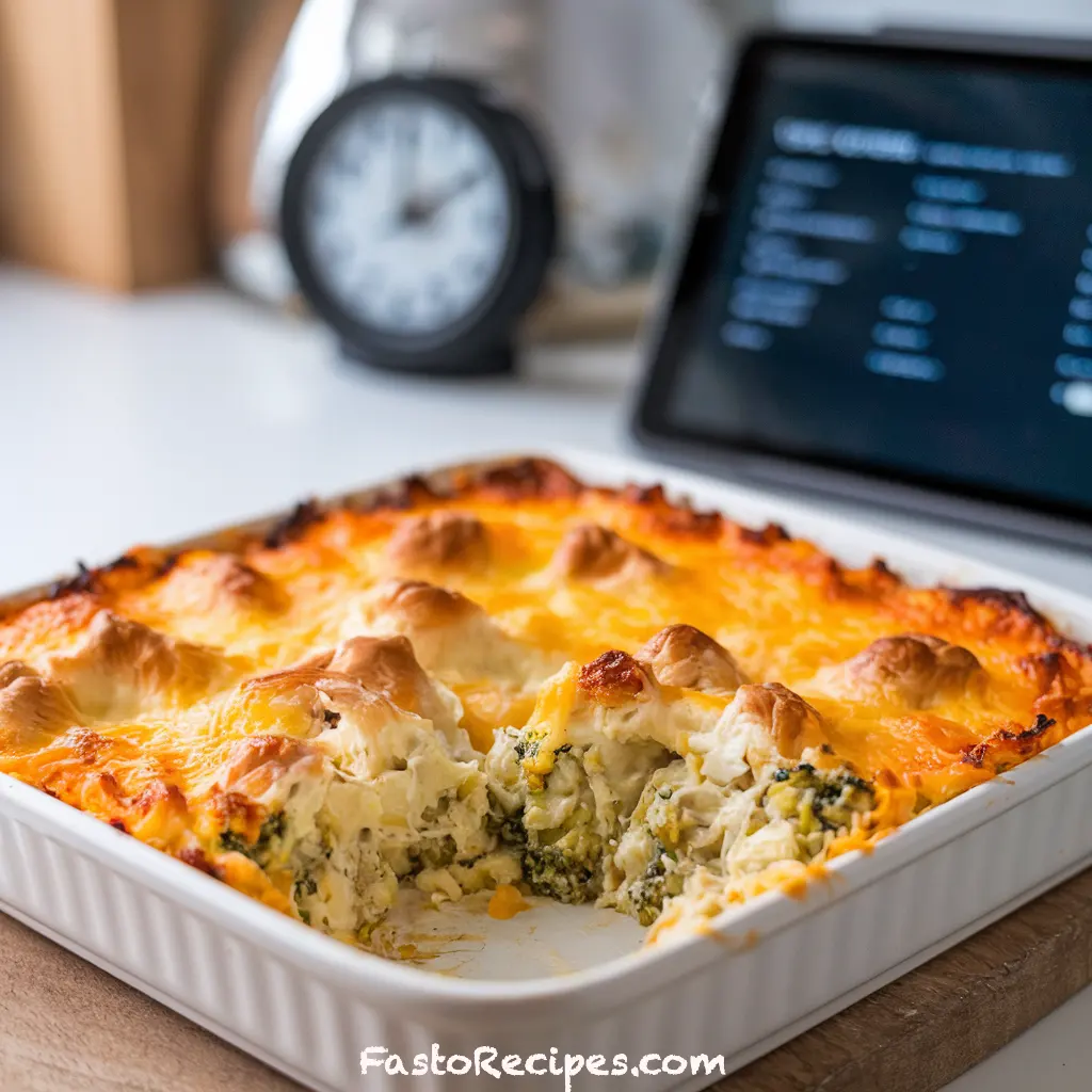 Keto Broccoli Chicken Cheese Casserole