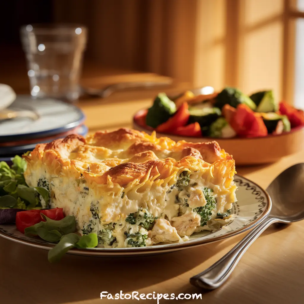 Keto Broccoli Chicken Cheese Casserole