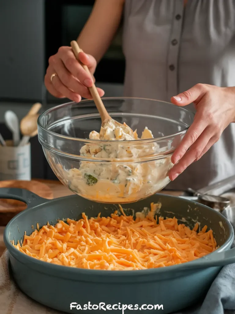 Keto Broccoli Chicken Cheese Casserole