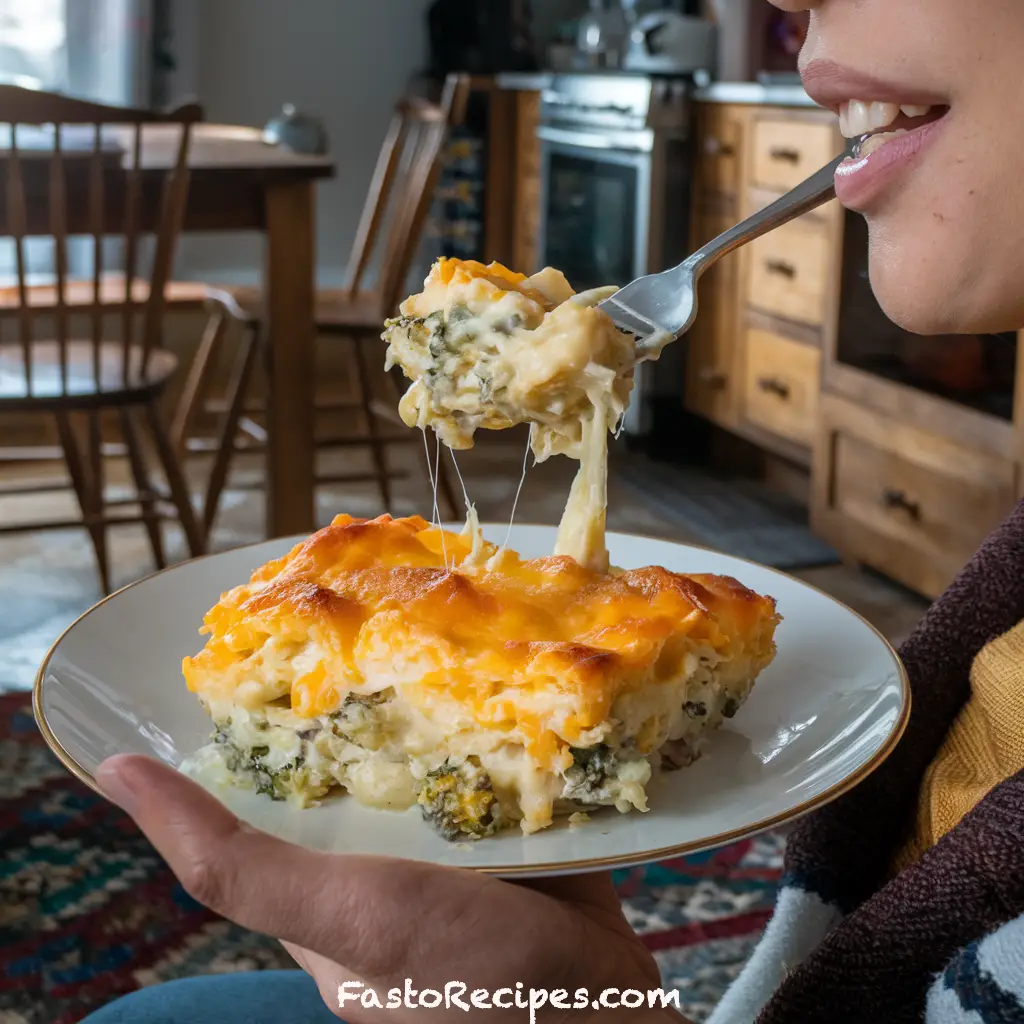 Keto Broccoli Chicken Cheese Casserole