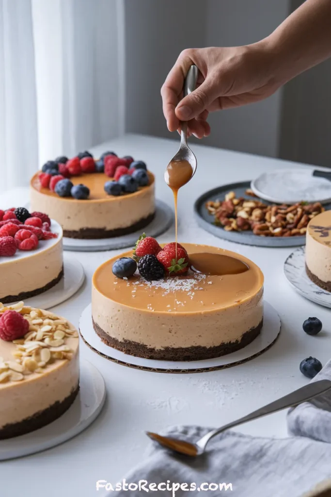 caramel brownie cheesecake