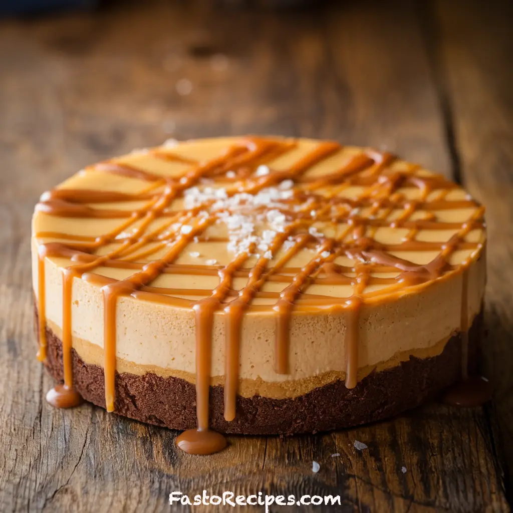 caramel brownie cheesecake