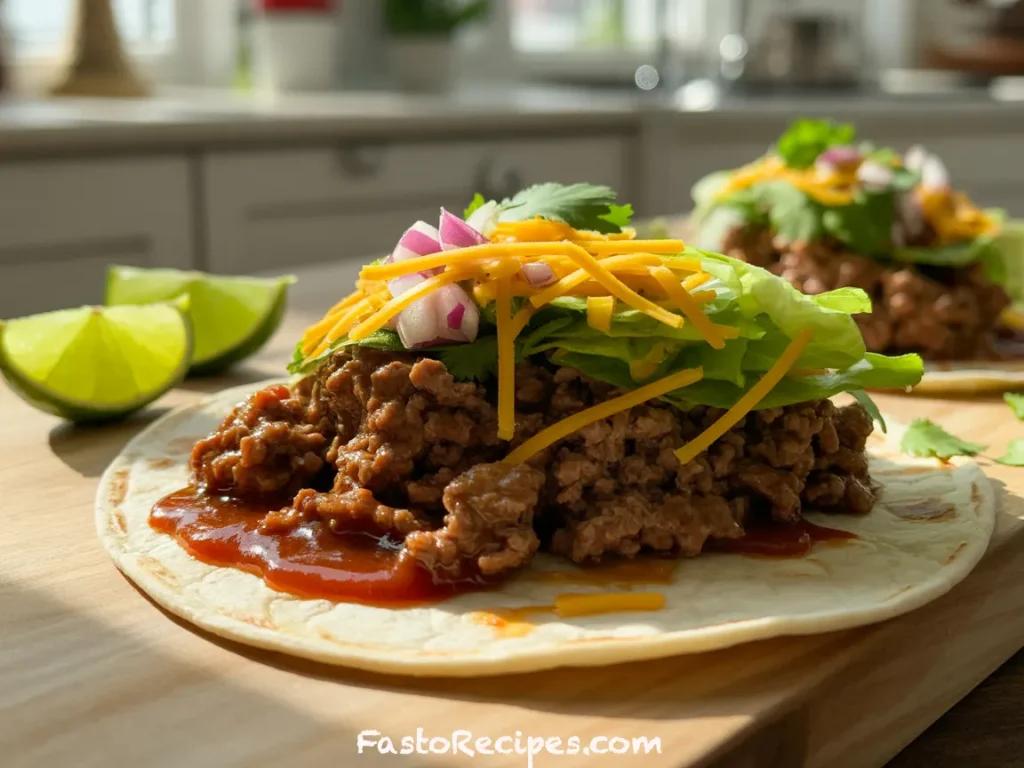 Honey BBQ Beef Tacos