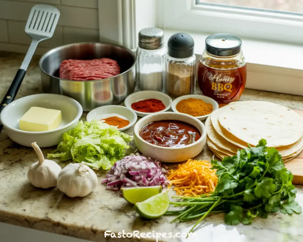 Honey BBQ Beef Tacos