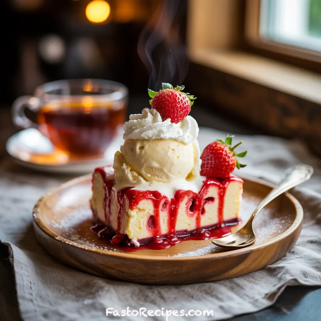 Strawberry Cheesecake Dump Cake