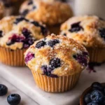 Delicious Blueberry Muffins Ready to Eat