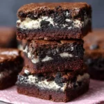 Delicious Cookies Cream Brownies Fresh from the Oven