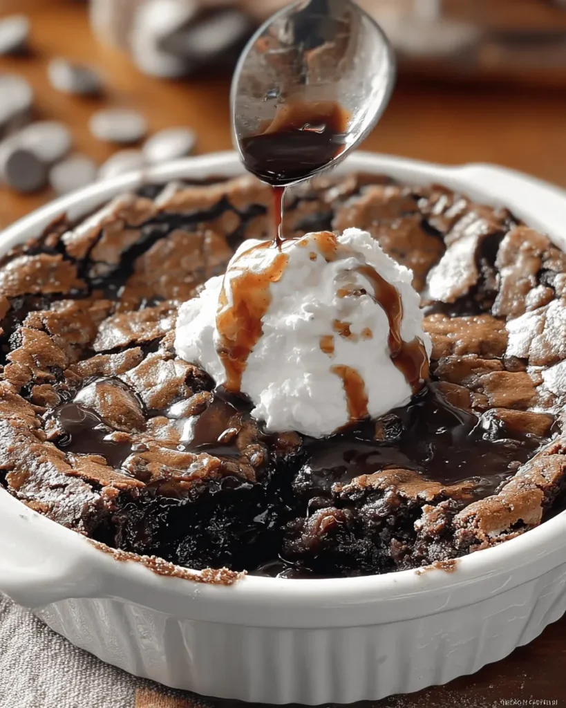 Decadent Southern Chocolate Cobbler Fresh from the Oven