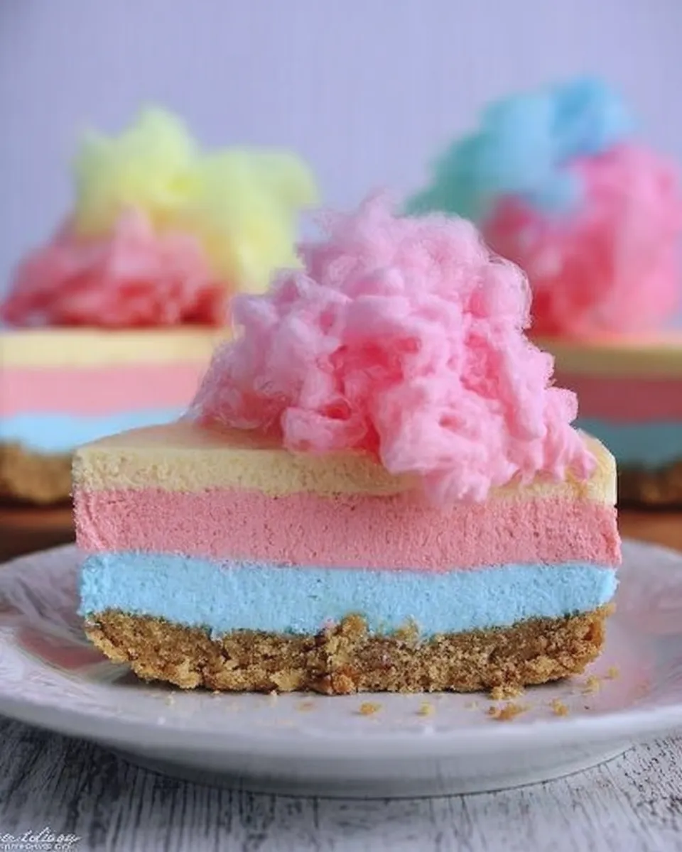 Cotton Candy Cheesecake