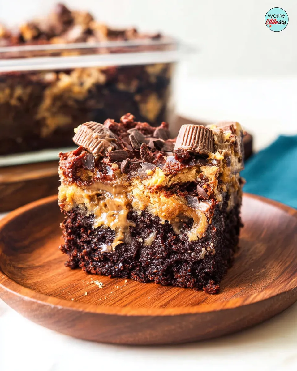 Peanut Butter Earthquake Cake
